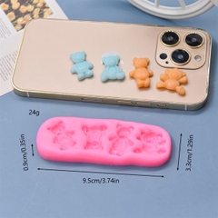 Khuôn Silicon - Động Vật - Gấu 3 Vĩ 6c