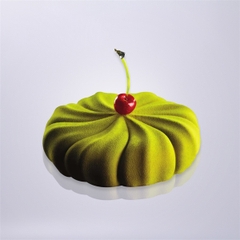 Khuôn Silicon - Đế - Tròn - Tròn Tim Xoay 19.5cm