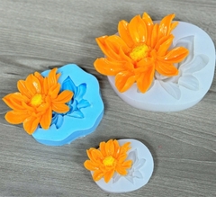 Combo 3 Khuôn Silicon Sen Cánh Rũ 10Cm 7.5Cm 4.5Cm