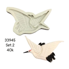 Khuôn Silicon - Động Vật - Chim Hạc - Cò Set 2