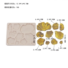 Khuôn Silicon - Nấm Lá Quạt 9c