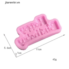Khuôn Silicon - Chữ Happy - Kiểu 9x4cm