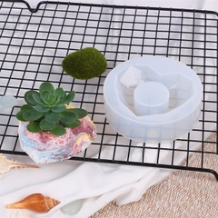 Khuôn Silicon - Chậu Cây - Tim 8cm