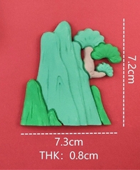 Khuôn Silicon - Ngọn Núi - Kèm Cây 7.3cm