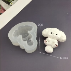 Khuôn Silicon - Con Chó  Khúc Bạch 7cm