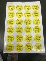 Decal Chủ Đề Trung Thu - Tem Nhân Bánh