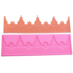Khuôn Silicon - Viền Mảng Họa Tiết - Ren Gờ Nhọn 35x9.5cm