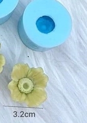 Khuôn Silicon - Hoa Cúc Đồng Tiền - Cánh Thẳng - 3.2cm