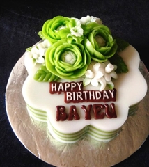Khuôn Silicon - Chữ Happy - #3 Hoa Đứng