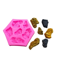 Khuôn Silicon - Sỏi - Đá - Vĩ TH 6c