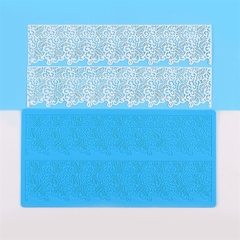 Khuôn Silicon - Viền Mảng Họa Tiết - Ren 2 dãy - 39x8cm