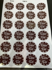 Decal Chủ Đề Trung Thu - Tem Nhân Bánh