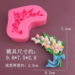 Khuôn Silicon - Hoa Linh Lan Thuỷ Tiên Chùm B91