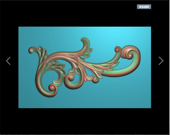 Khuôn Silicon - Viền Họa Tiết - Họa Tiết Cong 01