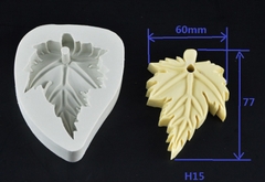 Khuôn Silicon - Lá Phong - 7.7cm - Có Gờ