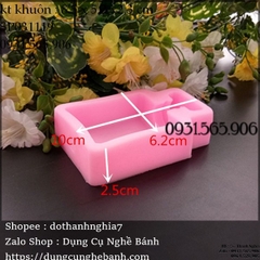 Khuôn Silicon - Chai Nước Hoa - Nơ 8.4cm