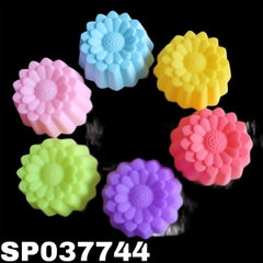 [10 cup] Khuôn Silicon - Cup Set 5cm - M42 - Hoa Cúc 2 Tầng