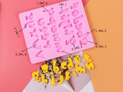 Khuôn Silicon - Chữ Cái Thường - 2.5cm - Nghiêng