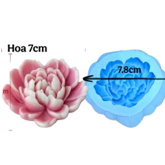 Khuôn Silicon - Hoa Mẫu Đơn 7cm