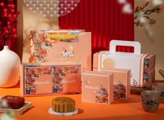 Hộp Giấy - Bánh Trung Thu Quai Xách - 4 Bánh - 4N05