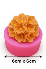Khuôn Silicon - Chùm Hoa Cẩm Tú Cầu - 6cm