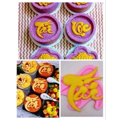 Khuôn Silicon - Chữ Thư pháp - Lộc