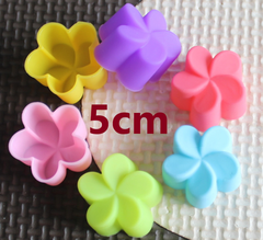 [10 cup] Khuôn Silicon - Cup Set 5cm - M15 - Cúc Xoay