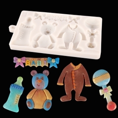 Khuôn Silicon - Bình Bú - Bình 8x4cm