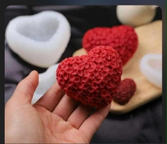 Khuôn Silicon - Trái Tim Kiểu - Trái Tim Hoa 4.7cm