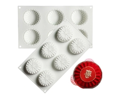 Khuôn Silicon - Đế - Tròn - TRòn Khía Vĩ 6c