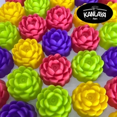 [10 cup] Khuôn Silicon - Cup Set 5cm - M43 - Búp Sen Nở