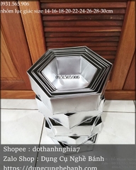 Khuôn Nhôm - Cao 8cm - Lục Giác