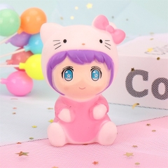 Tượng Em Bé - Búp Bê - PKD - Ngồi - Đội Mèo Kitty