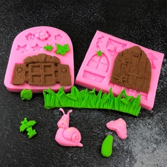 Khuôn Silicon - Côn Trùng - Ốc Sên Cây Nấm