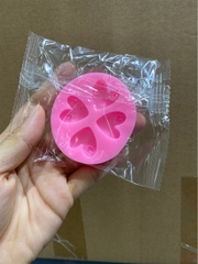 Khuôn Silicon - Trái Tim Kiểu - 4c Vết