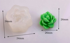 Khuôn Silicon - Sen Đá Nở - 2.6cm - Cánh Nhọn
