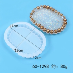 Khuôn Silicon - Mặt Kiểu Hạt Tròn - Oval 17cm