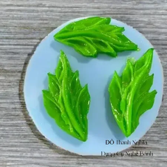 Khuôn Silicon - Lá Gân Ngang 3c - 2.8x5.8Cm - SL 40K