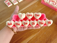 Khuôn Silicon - Chữ Cái IN - TIM ILU AYE CKYEUVK