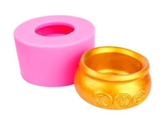 Khuôn Silicon - Hủ Vàng - Tròn 8.5cm