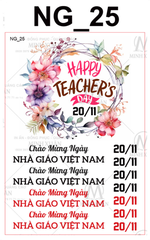 Decal Nhà Giáo 20/11 - DNG - DNG25