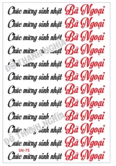 Decal Chủ Đề Sinh Nhật - DSN - DSN75