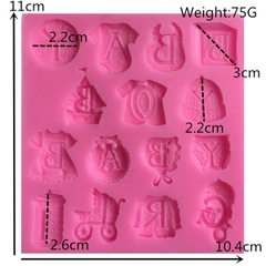 Khuôn Silicon - Quần Áo - Xe Nôi Áo Đồ Ngủ Nón