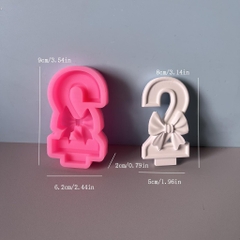 Khuôn Silicon - Số Nơ 0-9 - Số 2