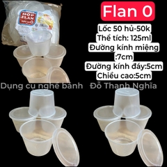 Hộp Nhựa - Bánh Flan VT - Số 0 - 125ml