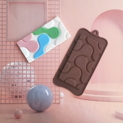 Khuôn Silicon - Viền VN - 17x8cm - VN08 - Vân Tròn