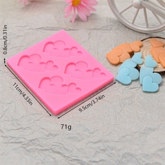 Khuôn Silicon - Trái Tim Trơn - Tim Lồng Tim 4C