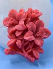 Khuôn Silicon - Chùm Hoa Cúc - Kèm Lá 6.7cm