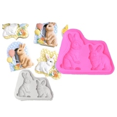 Khuôn Silicon - Động Vật - Con Thỏ - Vĩ 2 Thỏ