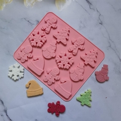 Khuôn Silicon - Noel - Cánh Tuyết Noel - Nón Cánh Tuyết Người Tuyết Cây Thông